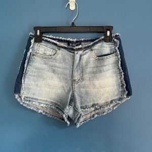 Y2K Frayed Jorts‎ Women's Size 9 Boom Boom Jeans Micro Shorts Distressed 2000s